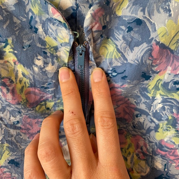 Vtg 1957 Givenchy x Kay Windsor Floral Dress - Picture 8 of 10